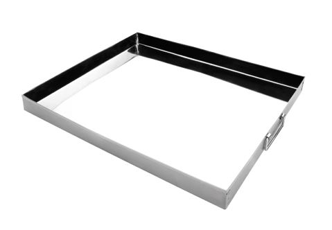 TABULEIRO QUINADO 40X30X3.5CM INOX